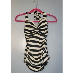 Esther Williams Swimwear One Piece Striped